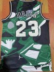 NBA 23 Jordan Chicago Bulls Maillot green blanc